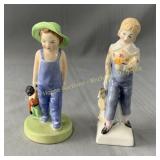 (2) Royal Doulton figurines Golliwog & Tom 5.75'