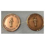 (2) St. Hyacinthe Numismatic medals, Médailles