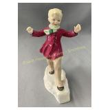 Royal Worcester porcelain January figurine en