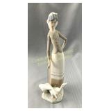 Lladro 'Girl with Geese' porcelain figurine en