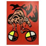 Paul Johnny oil on canvas 19.5' x 27.5' Huile sur