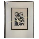 Monic Duchesne signed, numbered etching 4'x6'