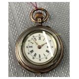 .800 Silver pocket watch, functioning. Montre de