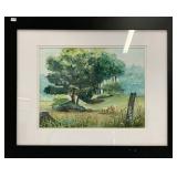 John Peddie watercolour 9.5' x 12.5' Aquarelle
