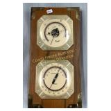 Taylor Wood Wall Weather Station with a barometer