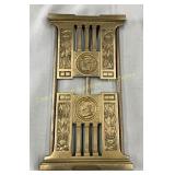 Brass book stand, Porte-livres en laiton 6' x 12'