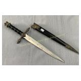 Medieval mini short sword, stainless steel blade