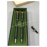 Coca Cola pen and pencil set with tie clip