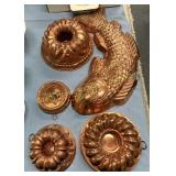 (5) Copper molds, Moules en cuivre