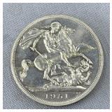 1951 Proof 5 shilings ï¿½preuve de 1951, 1.5'