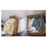 Boxes of Assorted Fabric