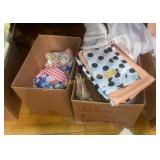 (2) Boxes of Fabric