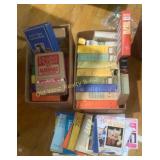 (2) Boxes & Pile of Books