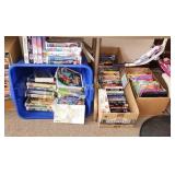 Tub & Boxes of VCR Tapes