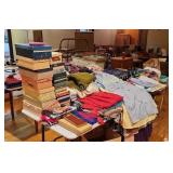 Vintage Clothing & Shoes on Table & Tray