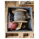 Crate of Wire & Miscellaneous