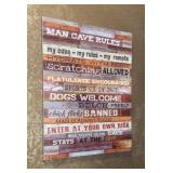 Man Cave & Elk Wall Hangings