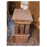 End Table/Magazine Rack - 24" x 16" x 30"H