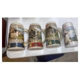 (4) Beer Steins