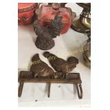 Cast Iron Rooster & Chicken Wall Hanging