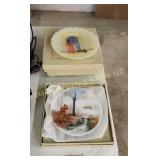 (4) Satin Glass Plates