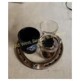 Horseshoe & Shot Glasses