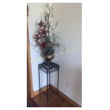 (2) Stands & Floral Arrangements