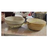 (2) Crock Bowls