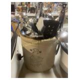 2 Gallon Crock w/Utensils