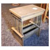 End Table/Magazine Rack - 24" x 16" x 30"H