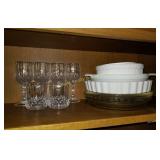 Shelf of Glasses & Bowls