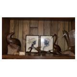 Shelf of Wood Items & Miscellaneous