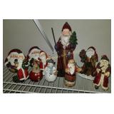 Shelf of Santas