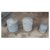 (3) Chicken Feeders
