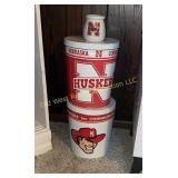 Husker Tins & Candle