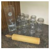 Jars & Rolling Pin - Missing Handle