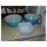 (3) Pyrex Bowls (K)
