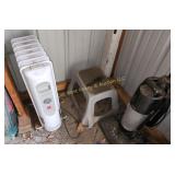 Heater, Stool & Vacuum Cleaner