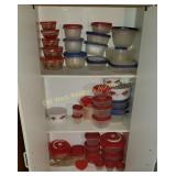 (2) Shelves of Tupperware (P)