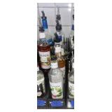 Assorted Bottles of Syrup & Rack- Opened (#4)