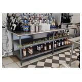 Stainless Steel Table w/Cup Washer-8