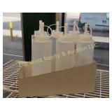 (6) Plastic Squeeze Bottles