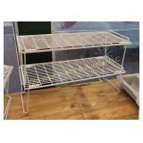 (4) White Shelves/Racks