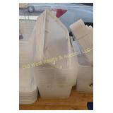 (8) Trays & Lids (Missing 1 Lid)