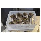 Tub of Milk Frothing Pitchers