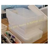 (7) Plastic Trays & Lids