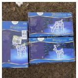 (3) Lighted Reindeer (LS)