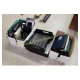 (2) Boxes of Office Items & Trays