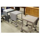 (3) Typewriter Tables