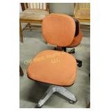 (2) Orange Office Chairs